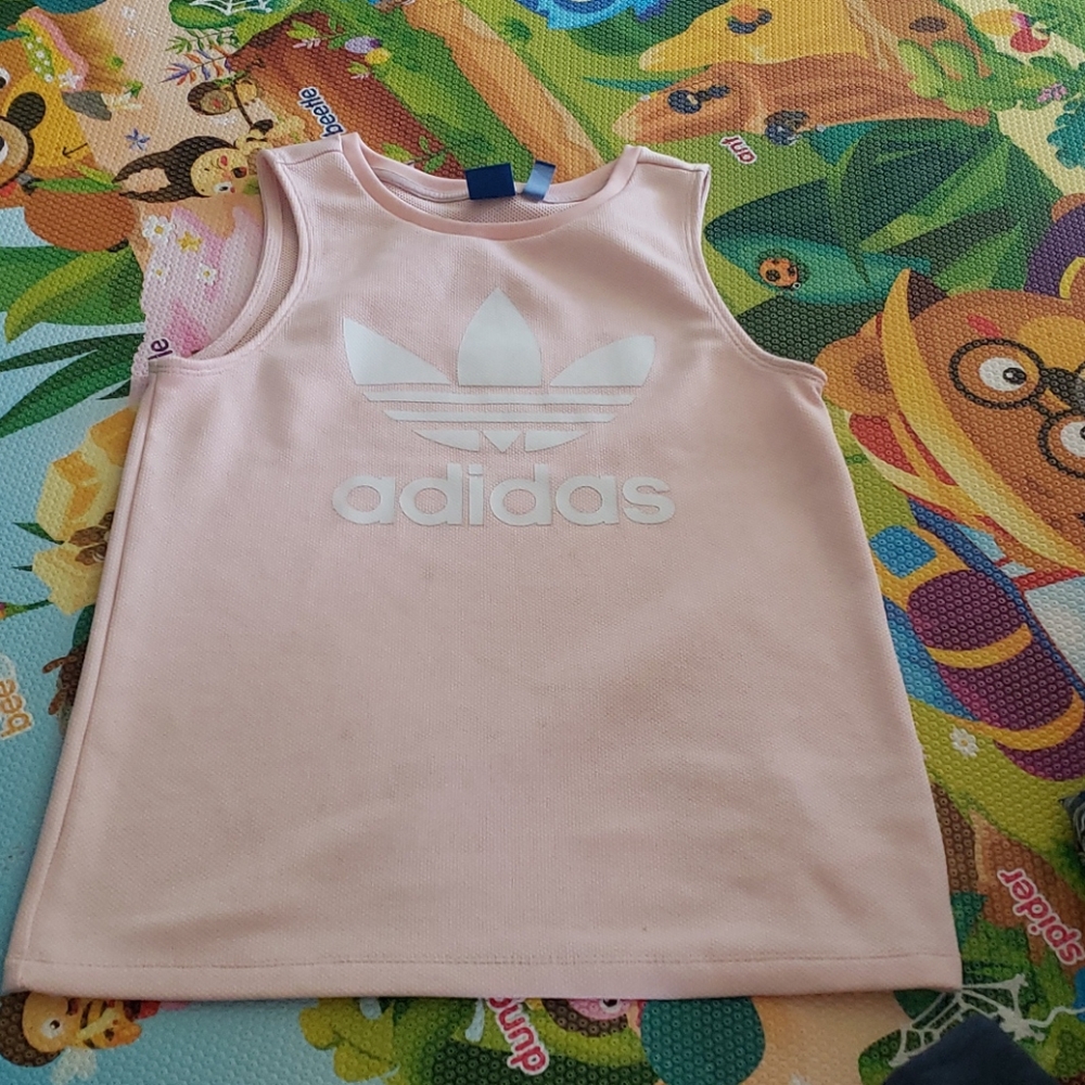 Women Adidas  pink tank.